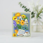 MARIGOLD POSY ~ Friendship Briefkaart (Staand voorkant)