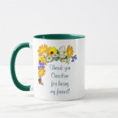 MARIGOLD POSY ~ Friendship Ringer mug (Gauche)
