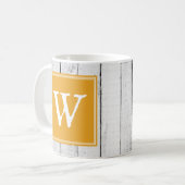 Marigold Rustic Monogram Mug (Devant gauche)