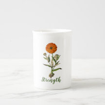 Marigold Strength Inspirational Statement Mug