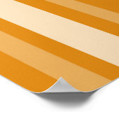 Marigold Victoriaans Lady Stripe met Monogram Poster (Hoek)