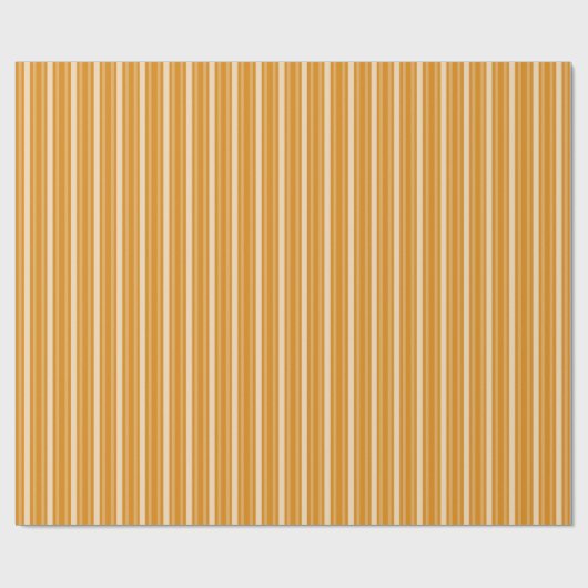 Marigold Victoriaans Stripe Cadeaupapier (Vlak)