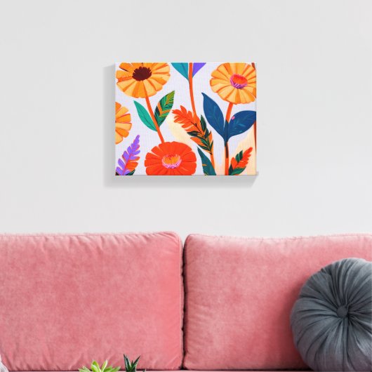 Marigold-viering Canvas Afdruk (Insitu (Woonkamer))