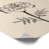 Marigold voor oktober Vloer Poster (Hoek)