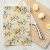 Marigold Waterverf Tea Towel Theedoek (Quarter Fold)