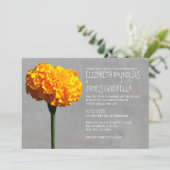 Marigold Wedding-uitnodigingen Kaart (Staand voorkant)