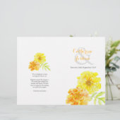 Marigolds aquarelle jaune grand programme de maria (Debout devant)