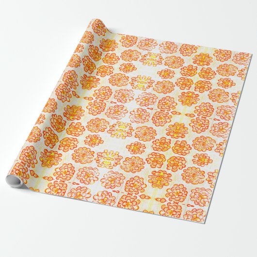 Marigolds Cadeaupapier (Uitgerold)