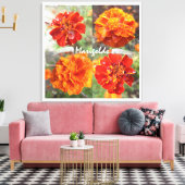 Marigolds Canvas Afdruk (Insitu (Woonkamer))