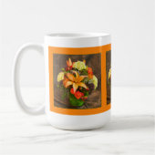 Marigolds, Hydrangea, Lilies Autumn Floral Koffiemok (Links)
