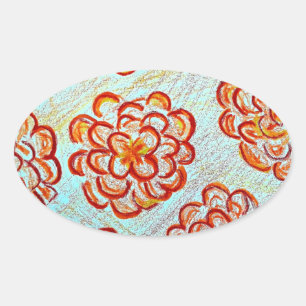 Marigolds, Stickers Ovaux