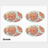 Marigolds, Stickers Ovaux (Feuille)