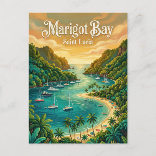 Marigot Bay Saint Lucia Briefkaart