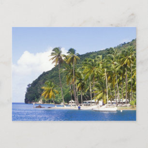 Marigot Bay, St. Lucia, Caribisch gebied Briefkaart
