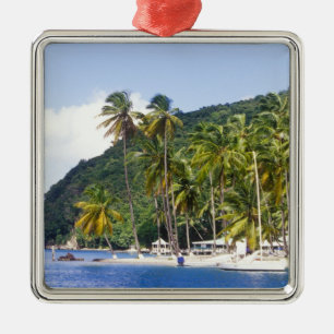 Marigot Bay, St. Lucia, Caribisch gebied Metalen Ornament