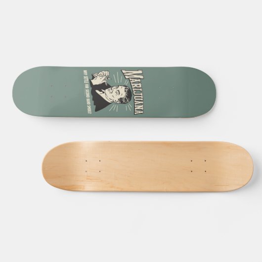 Marijuana: Settle 2nd Hand Smoke Skateboard (Horizontaal)