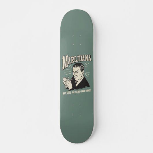 Marijuana: Settle 2nd Hand Smoke Skateboard (Voorkant)