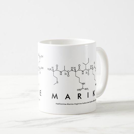 Marike peptide nom mug (Devant droit)