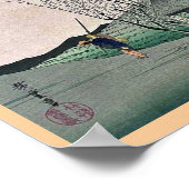 Mariko door Ando, Hiroshige Ukiyoe Poster (Hoek)