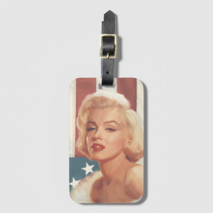 Marilyn Flag Bagagelabel