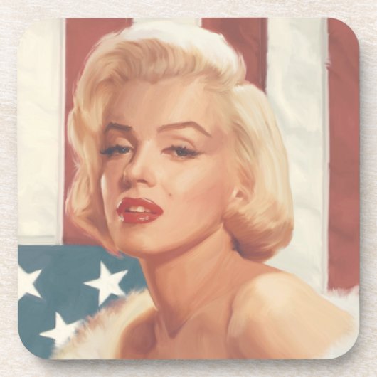 Marilyn Flag Bier Onderzetter (Voorkant)