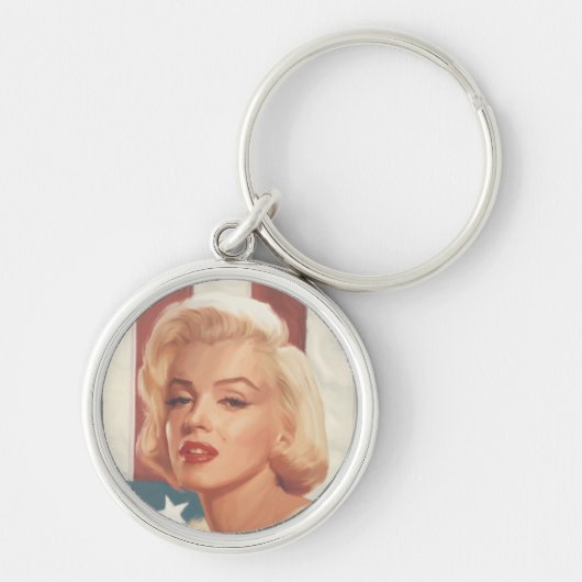 Marilyn Flag Sleutelhanger (Voorkant)