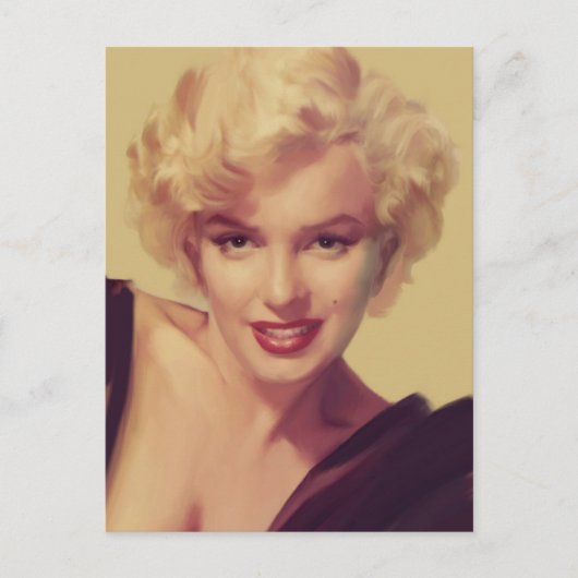 Marilyn in Black Briefkaart (Voorkant)