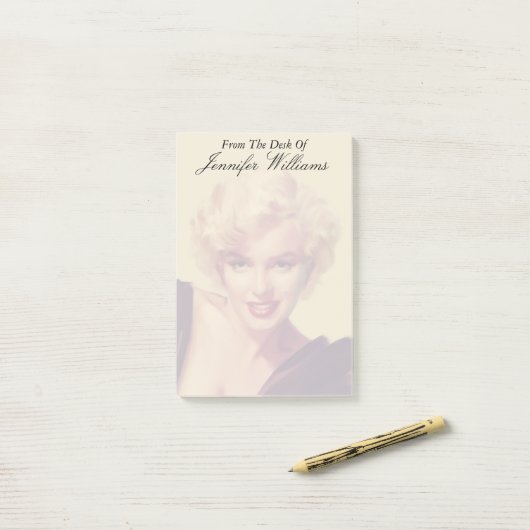 Marilyn in Black Post-it® Notes (Op bureau)