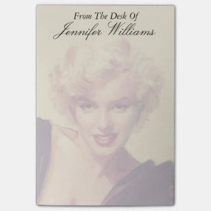 Marilyn in Black Post-it® Notes