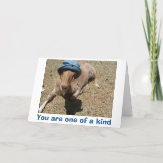 Marilyn in her sun hat, You are one of a kind Bedankkaart