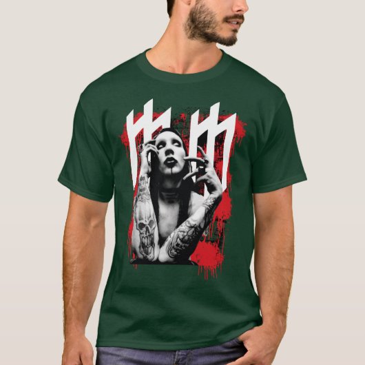 Marilyn Manson retro T-shirt (Voorkant)