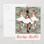 Marilyn MonFRO  zwarte vrouwen Briefkaart (Voorkant / Achterkant)