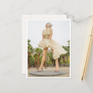 Marilyn Monroe Beeld Palm Springs Retro Briefkaart
