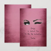 Marilyn Monroe Burgundy Valentijn Love Declaration Kaart (Voorkant / Achterkant)