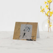 Marilyn Monroe Graffiti Notecard Kaart (Gele Bloem)