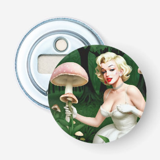 Marilyn Monroe Magische Paddenstoelenfeest Button Flesopener