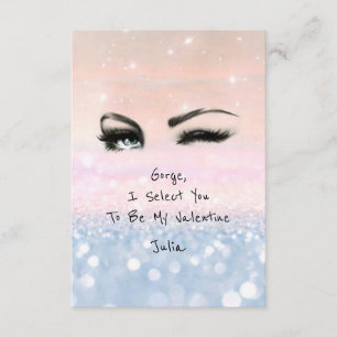 Marilyn Monroe Pink Blu Valentijn Love Declaration Kaart