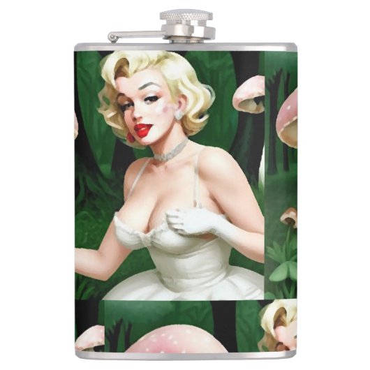 Marilyn Monroe Rêve RétroForest Flasque de Hanche  (Devant)