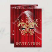 Marilyn Monroe Theater Musical Invitation Kaart (Voorkant / Achterkant)
