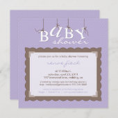 marilyn ryan: BABY SHOWER NODIGT UIT Kaart (Voorkant / Achterkant)