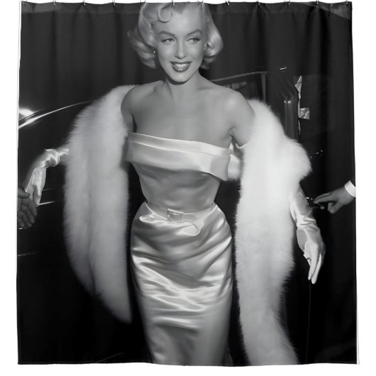 Marilyn vintage poster douchegordijn (Voorkant)