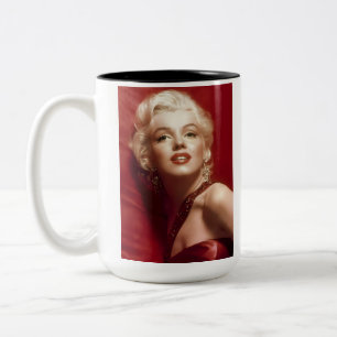 Marilyn vintage poster tweekleurige koffiemok
