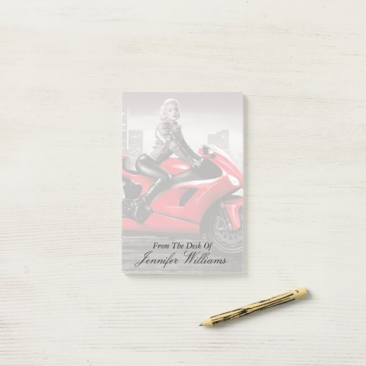 Marilyn's motor post-it® notes (Op bureau)