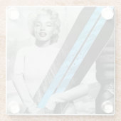 Marilyn's snowboard glazen onderzetter (Achterkant)