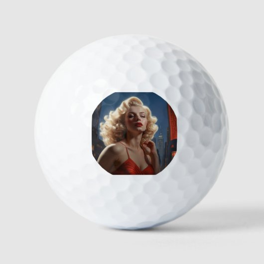 Marilyn's T-shirt-rific golfbal Golfballen (Voorkant)