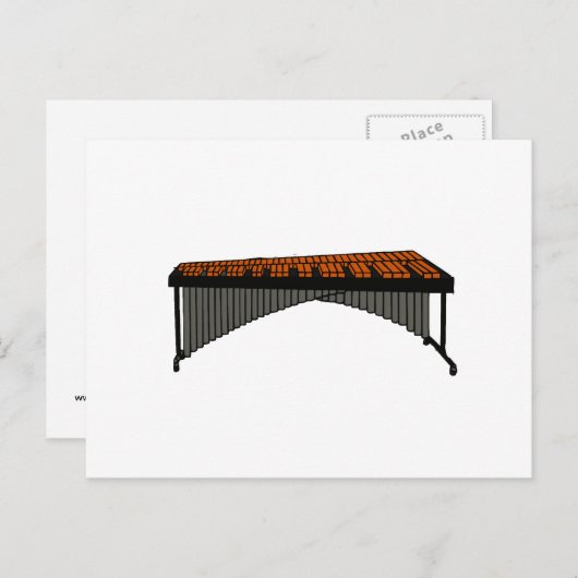 Marimba Design Graphic 1 Briefkaart (Voorkant / Achterkant)