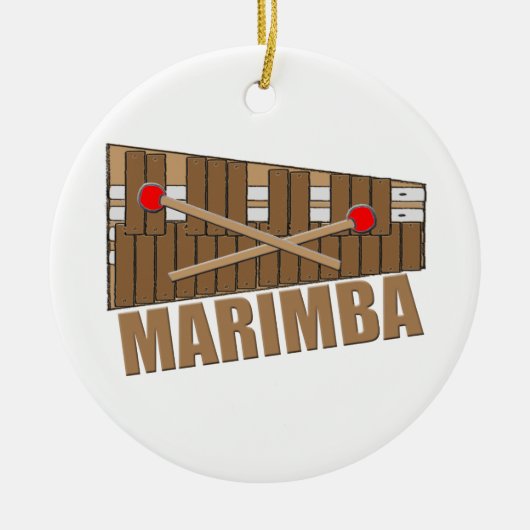 Marimba Keramisch Ornament (Voorkant)