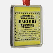 Marimba-licentie Metalen Ornament (Rechts)