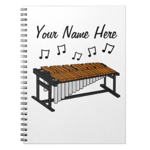 Marimba Percussie Leraar Percussionist Custom Notitieboek
