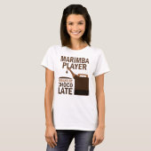 Marimba Player (Funny) Chocolate T-shirt (Voorkant volledig)